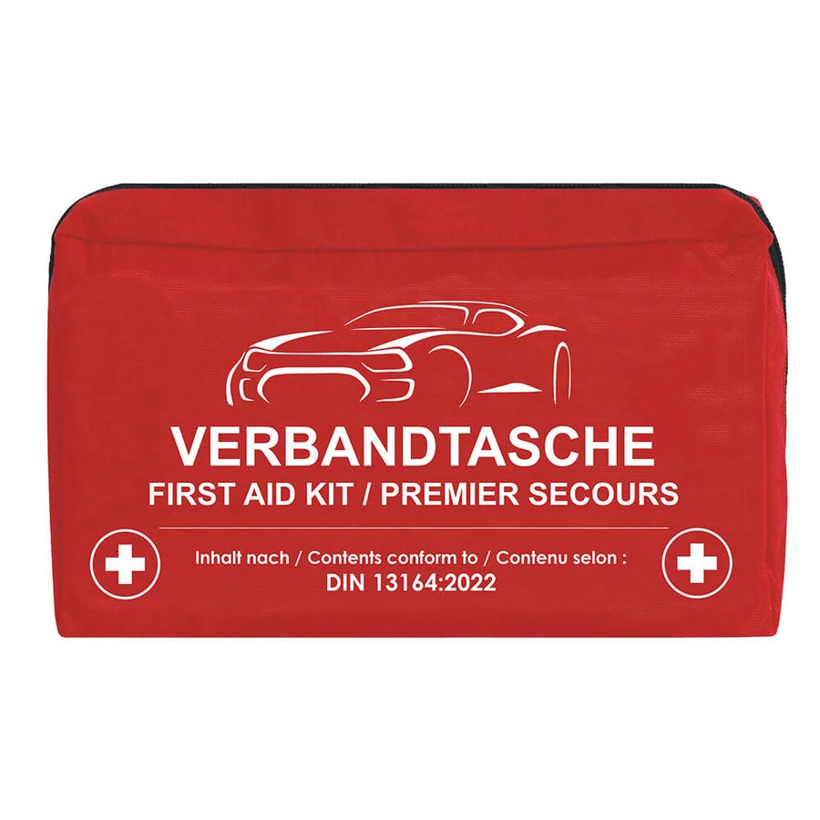 DIN 13164:2022 EHBO-set voor in de auto