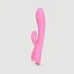 Vibrador de silicona «Bunny & Clyde Premium Tapping» con forma de conejo - Rosa