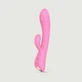 Vibratore a forma di coniglio in silicone Bunny & Clyde Premium Tapping - Rosa