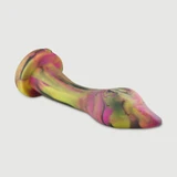 Duży platynowy silikonowy dildo analne „Snake Head” 43 cm – wielokolorowe