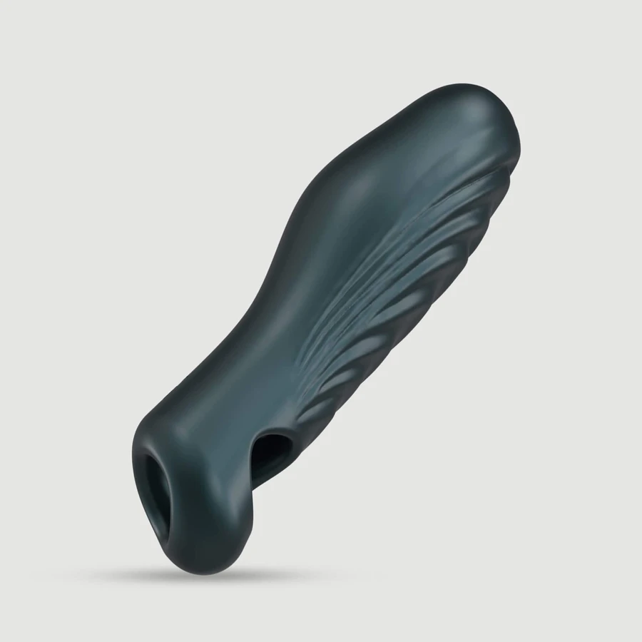 ManWan Ryzer - Teacă pentru penis cu nervuri - Verde