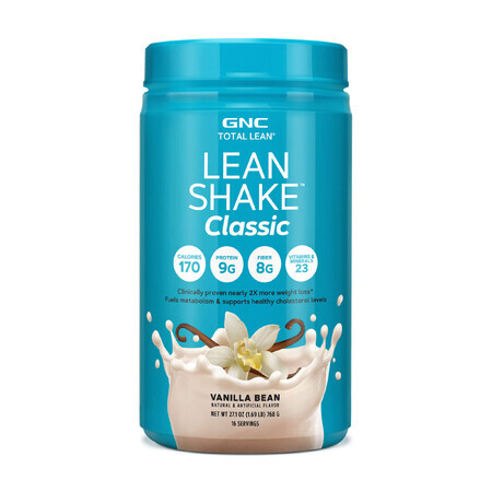 Gnc Total Lean Lean Shake Classic, Eiwitshake, Vanillesmaak, 768 G