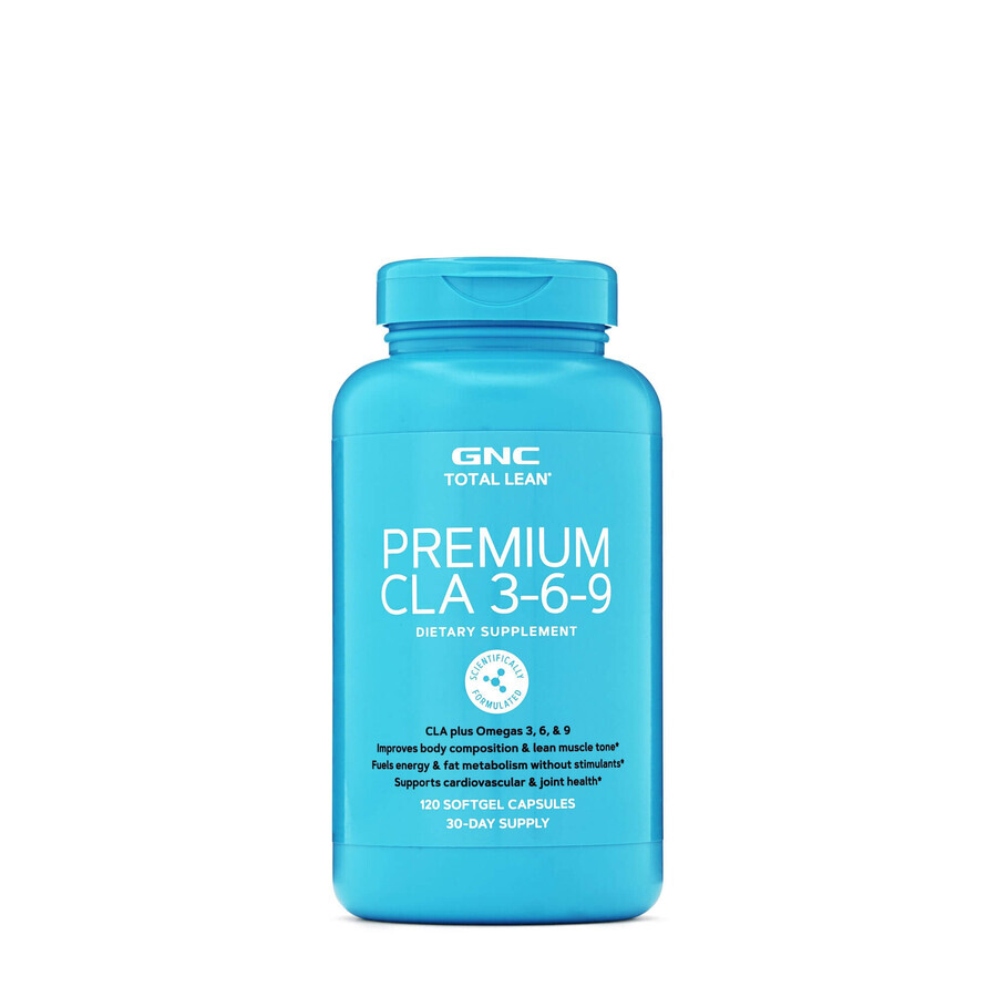 Gnc Total Lean Premium Cla 3-6-9, Linolzuurconjugaat Si Omega 3-6-9, 120 Cps