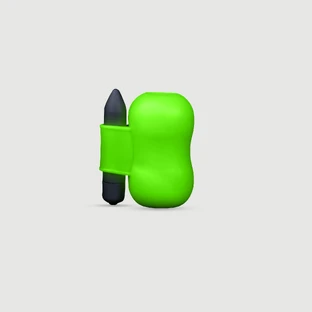 In het donker oplichtende vibrerende masturbator - Groen