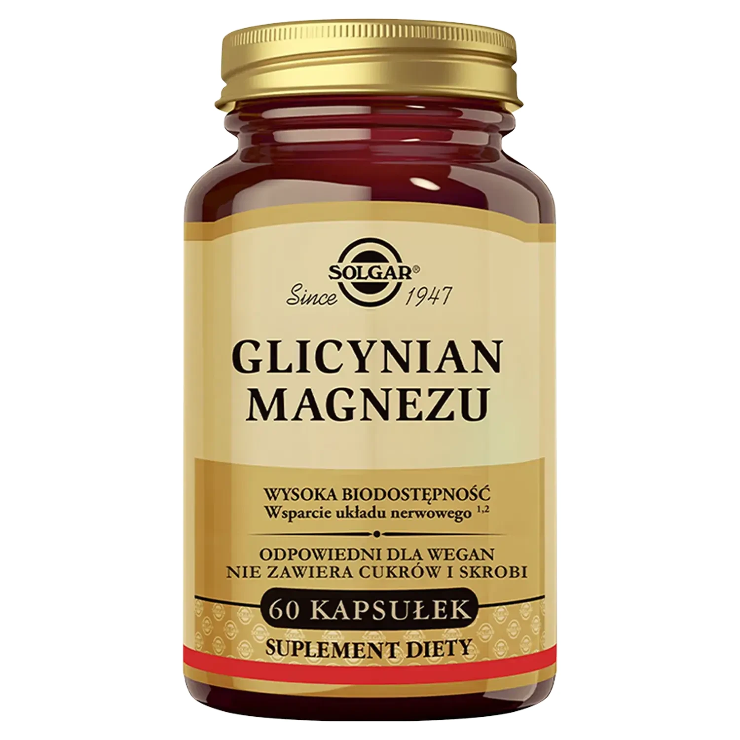 Solgar Magnesiumglycinaat, 60 capsules