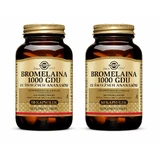 Solgar Bromelain 2x60 capsule 1000 GDU din ananas proaspăt, 