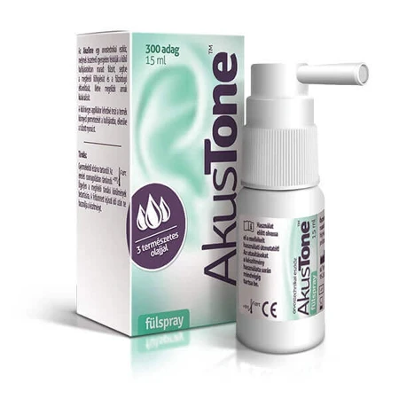 Akustone, spray per le orecchie, 3x15 ml