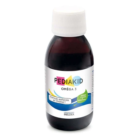 Sirop Pediakid pentru copii Omega 3 si Vitamina A,C,D,E cu aroma de cola, 2x125 ml, Ineldea
