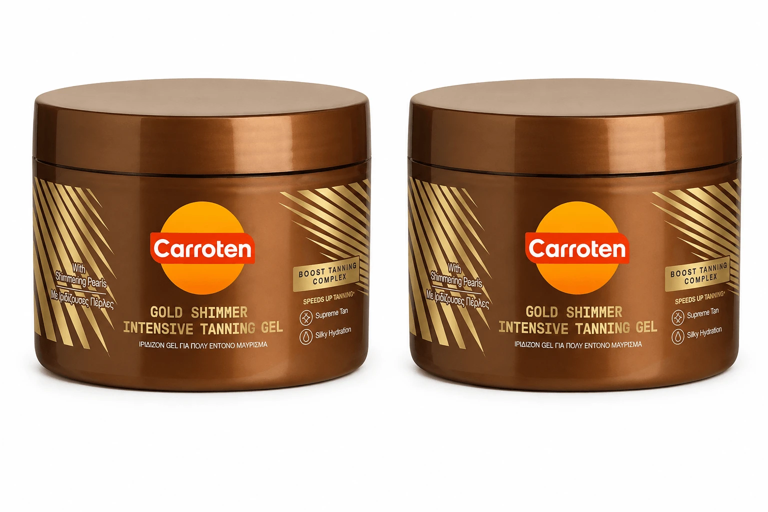 Carroten Gold Shimmer Intensive Body Bronzing Gel met Pigment 2x150ml