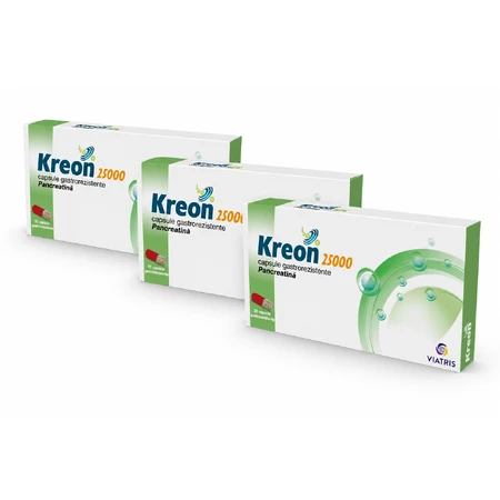 Kreon 25000, 3x20 gélules, Mylan