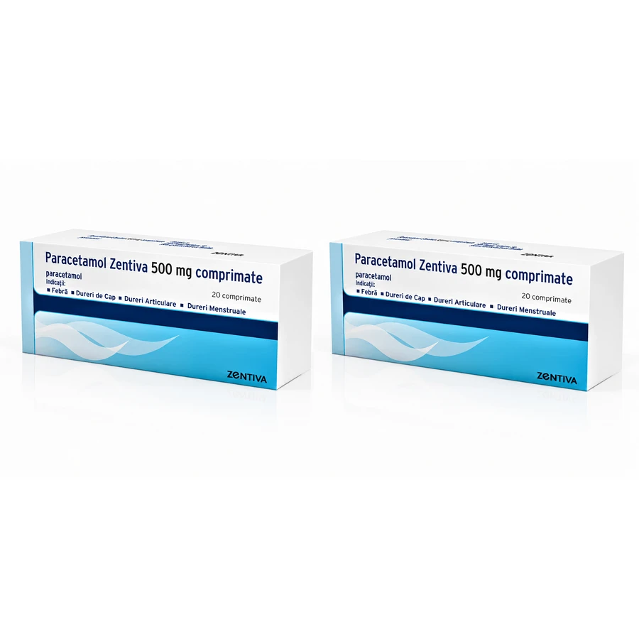 Paracetamolo 500 mg, 2x20 compresse, Zentiva