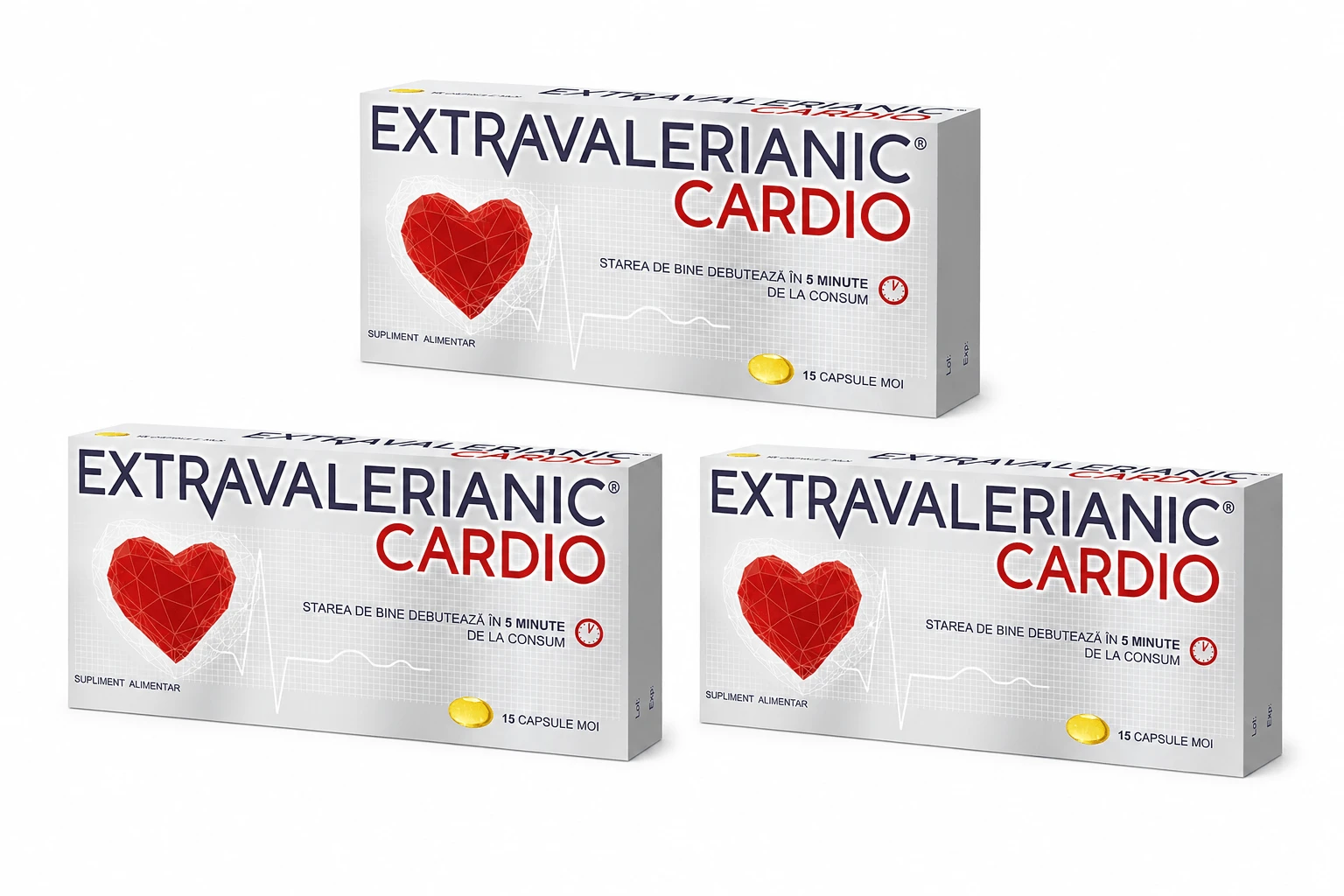 Extravalerianic Cardio, 3x15 capsules, Biofarm