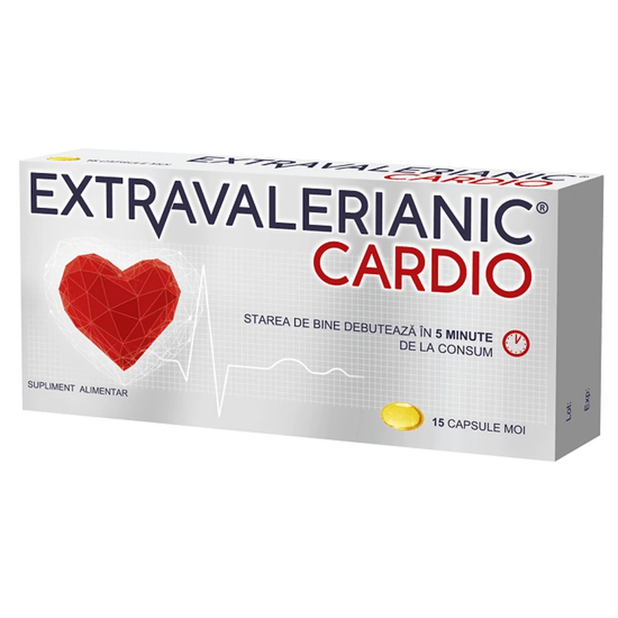 Extravalerianic Cardio, 3x15 capsules, Biofarm