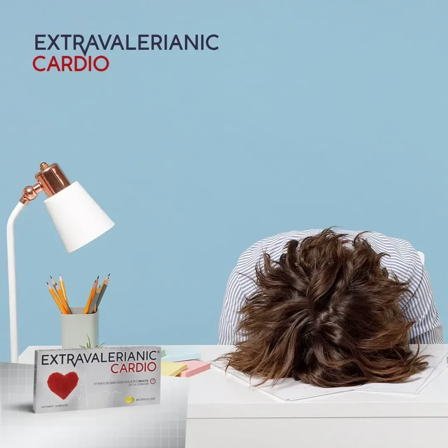 Extravalerianic Cardio, 3x15 capsules, Biofarm