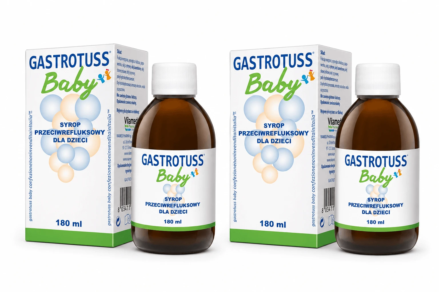 Gastrotuss Baby anti-reflux siroop, 2x180 ml