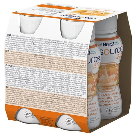 Resource 2.0, Nährstoffpräparat, Ananas-Mango-Geschmack, 8x200 ml