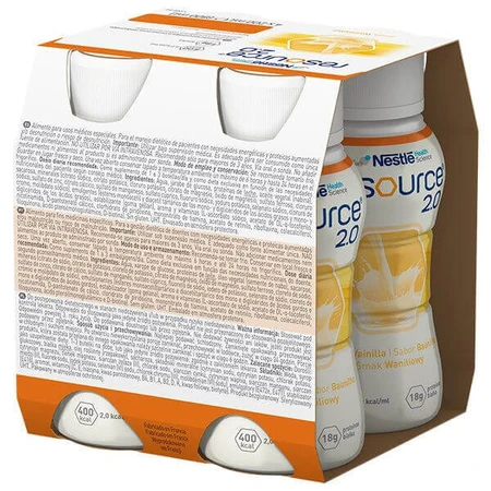 Resource 2.0, preparazione nutrizionale, aroma di vaniglia,  12x200 ml 