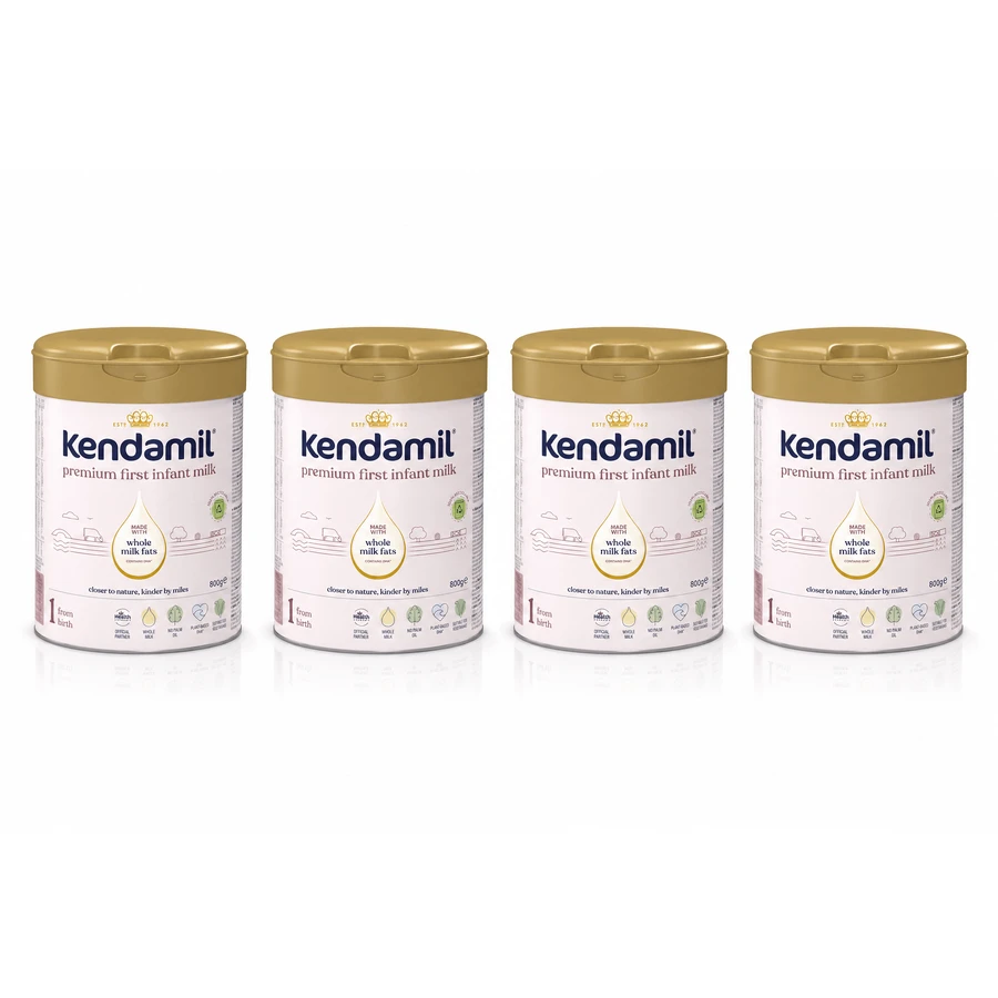 Kendamil Premium 1 DHA+, Säuglingsmilch, ab Geburt, 4x800 g