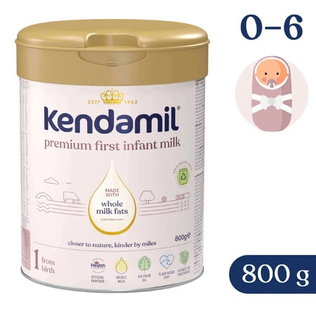 Kendamil Premium 1 DHA+, Säuglingsmilch, ab Geburt, 4x800 g