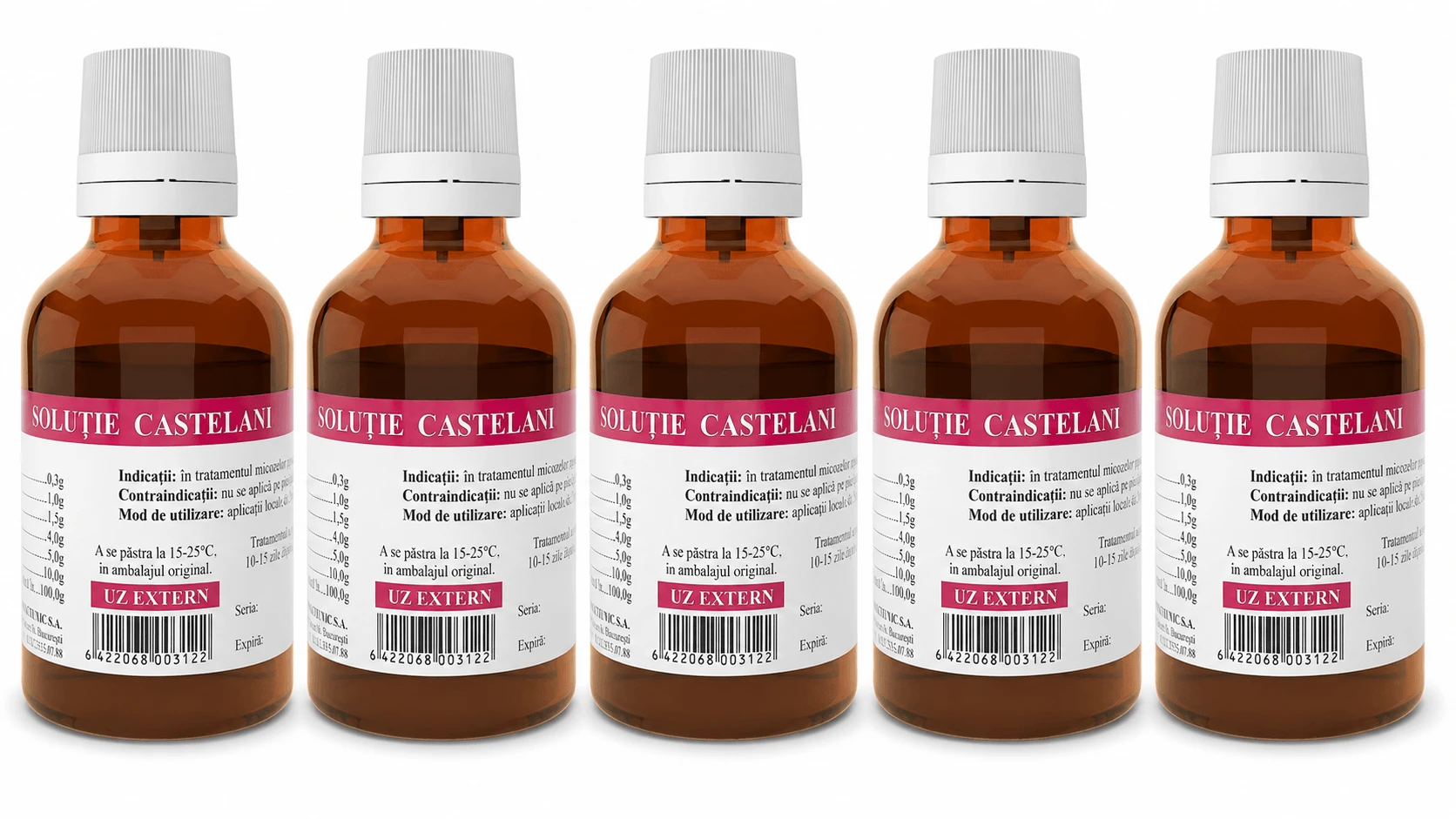 Castellani-oplossing, 5x25 ml, Tis Farmaceutic