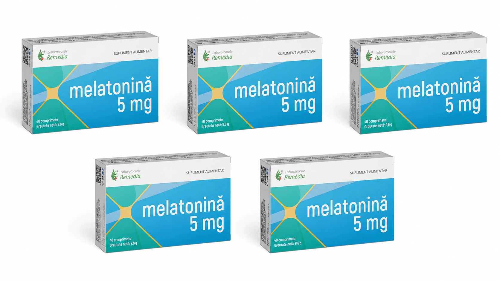 Melatonine, 5 mg, 5x40 tabletten, Remedia