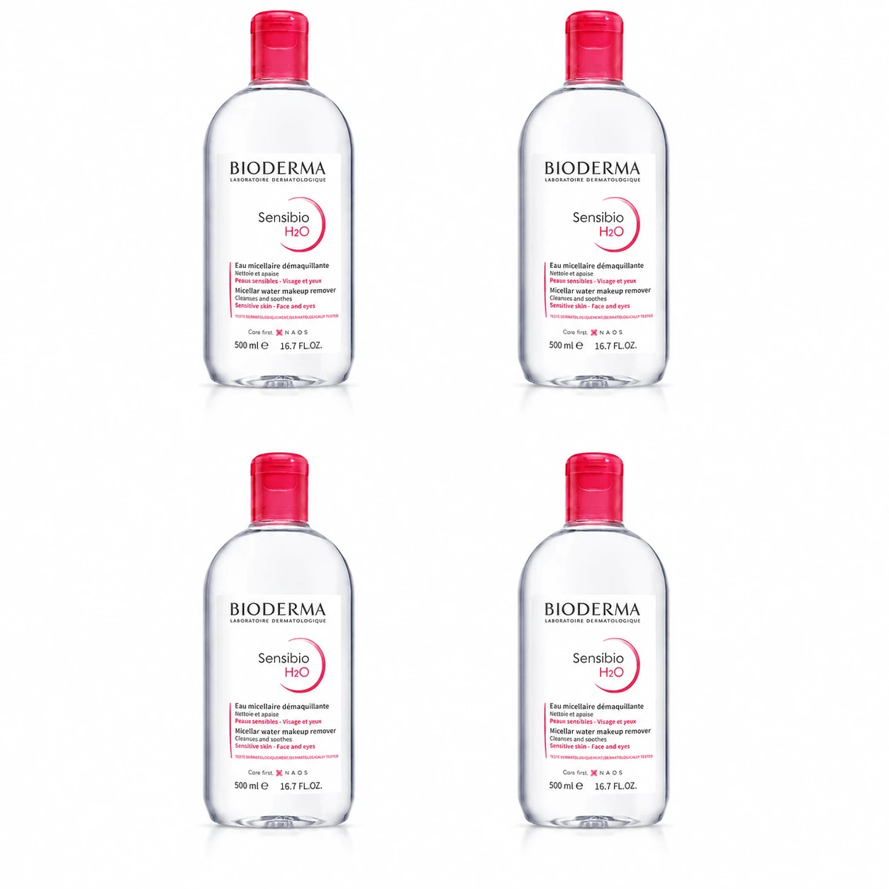 Bioderma Sensibio H2O micellair water set, 4x500 ml