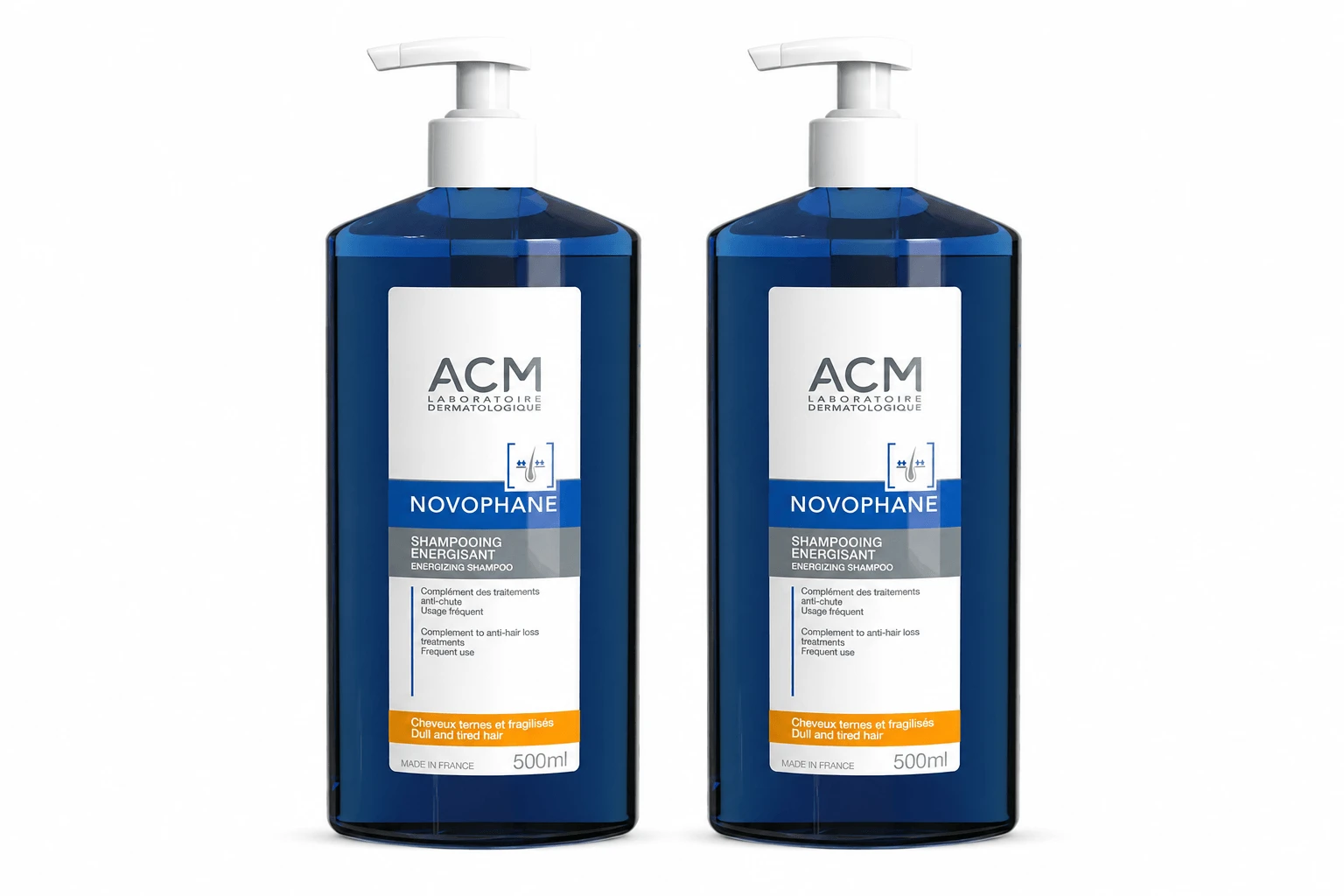 Novophane Energizing Shampoo, 2x500 ml, Acm