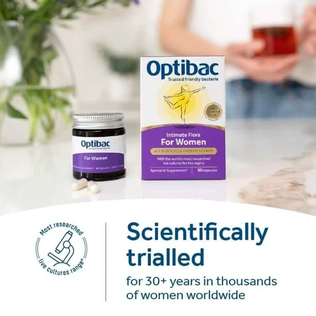Optibac probiotic for vaginal flora, 3x30 capsules, Wren Laboratories