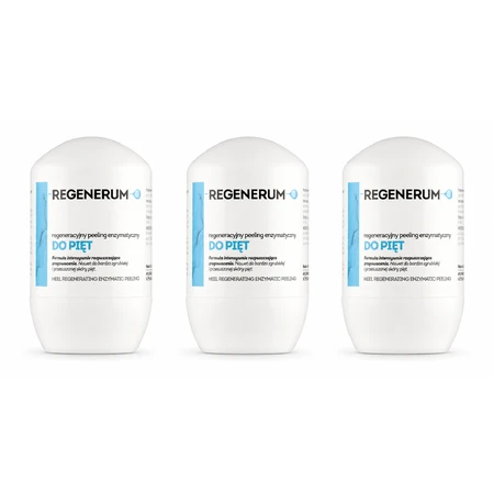 Regenerum, exfoliant enzimatic regenerativ pentru călcâie, 3x50 ml