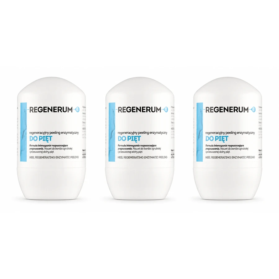 Regenerum, exfoliant enzimatic regenerativ pentru călcâie, 3x50 ml
