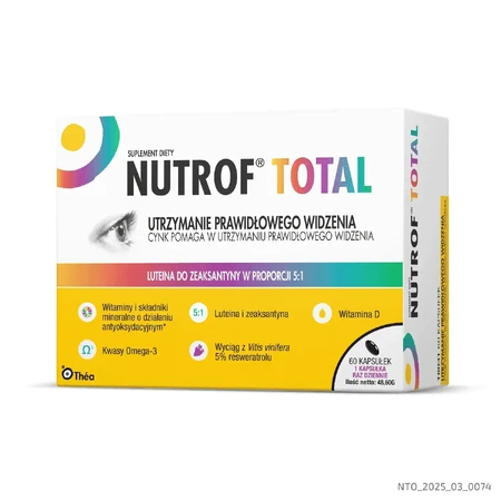 Zestaw Nutrof Total, 180 kapsułek + Systane Ultra 30 ml: ceny i cechy