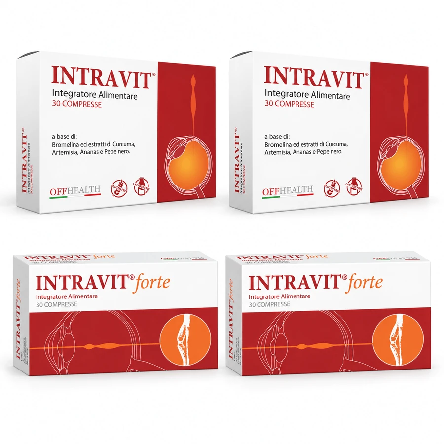 Intravit, 60 compresse + Intravit Forte, 60 compresse, Offhealth