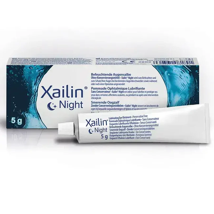 Żel nawilżający do oczu Xailin, 30 g + Xailin Night 15 g Visufarma: ceny i cechy