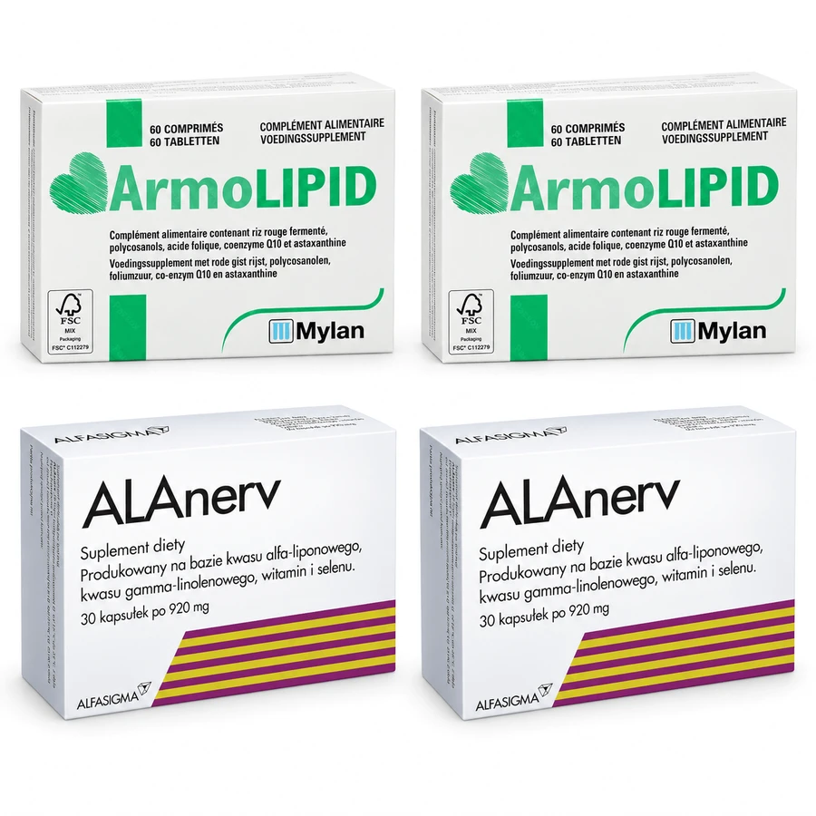 ArmoLipid, 120 tabletten + ALAnerv, 60 capsules, Alfasigma