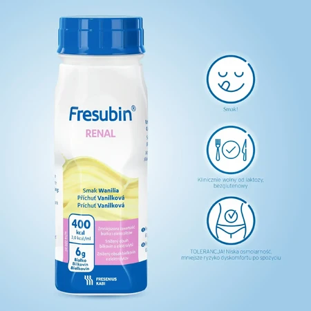 Fresubin Renal, bevanda nutrizionale al gusto di vaniglia, 8x200 ml, Fresenius Kabi