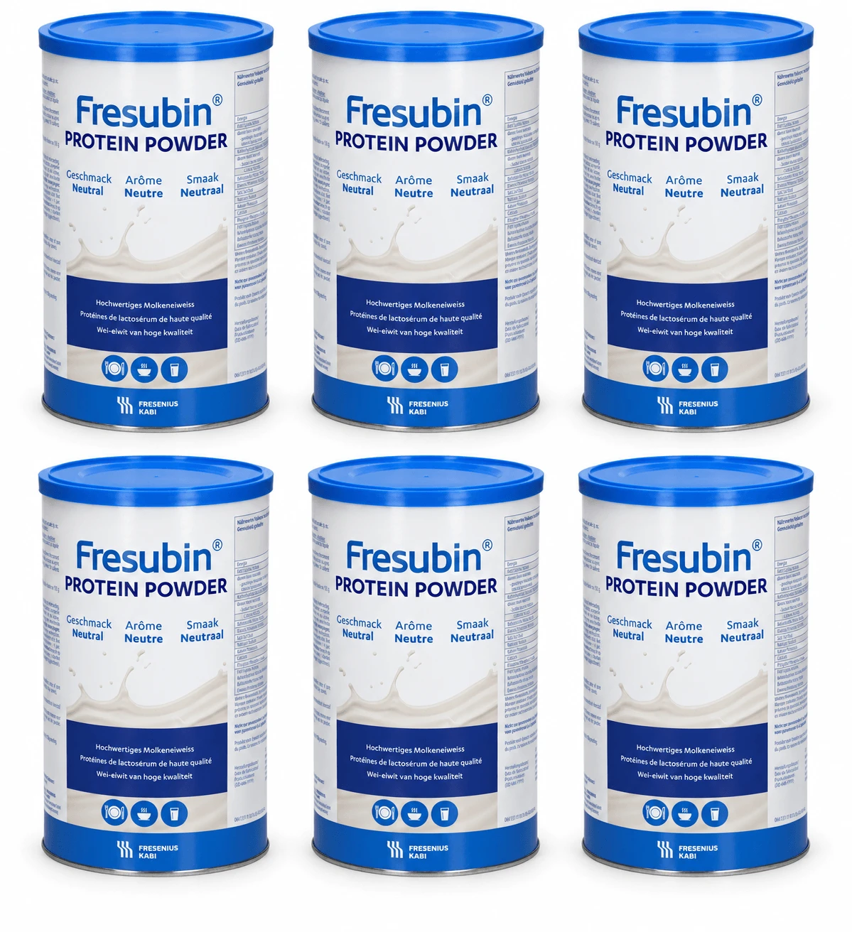 Fresubin Eiwitpoeder, voedingspreparaat, poeder, neutraal van smaak, 6x300 g