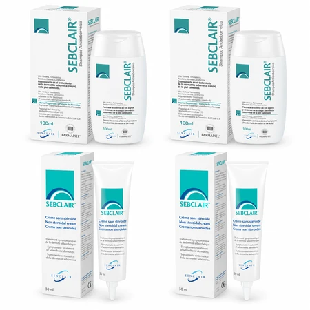 Sebclair-shampoo, 200 ml + Sebclair-huidcrème, 60 ml