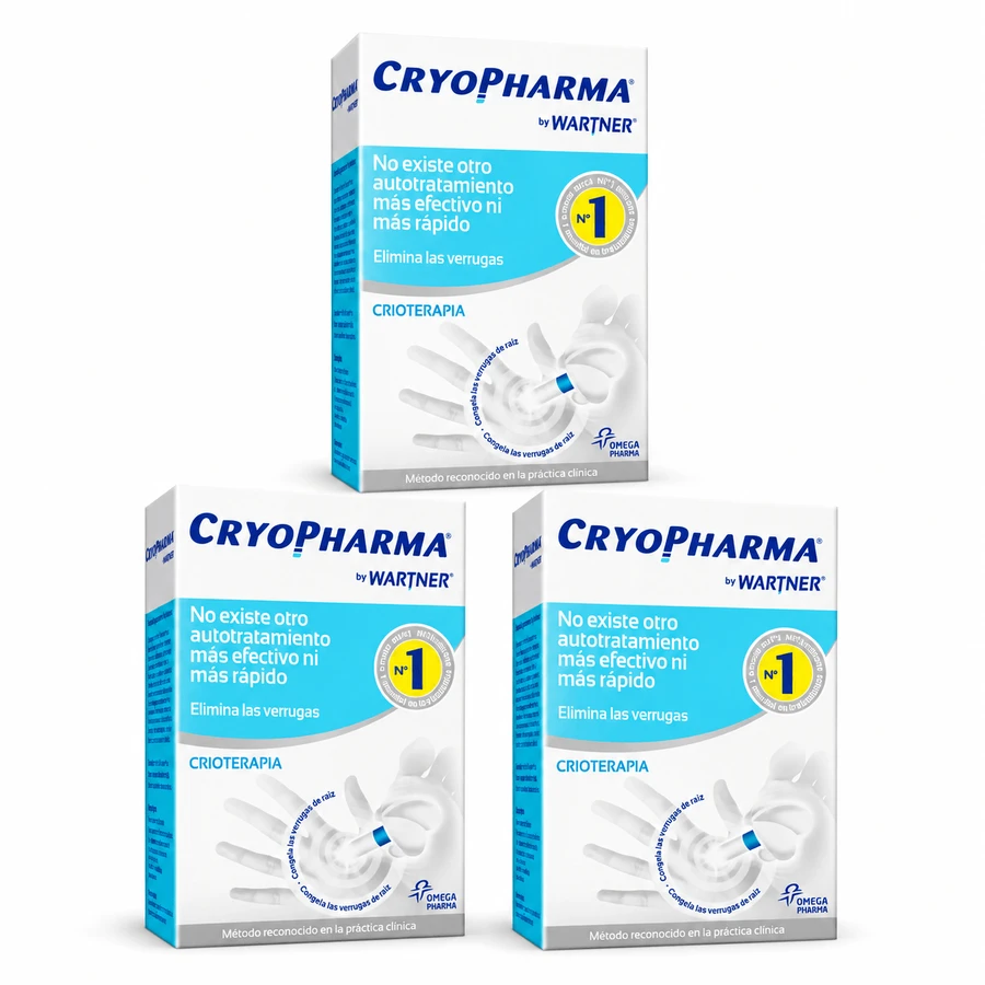 Cryopharma wrattenverwijderingsspray, 3x50 ml, Omega Pharma
