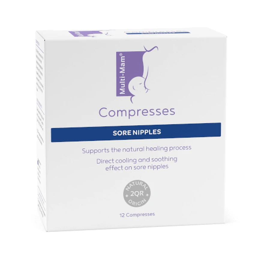 Multi-Mam, compresses pour mamelons pour les mères qui allaitent, 2x12 pièces