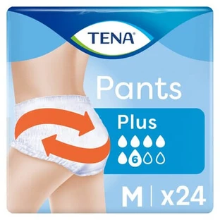Pañales tipo braguita para adultos Pants Plus, talla M, paquete de 24, Tena