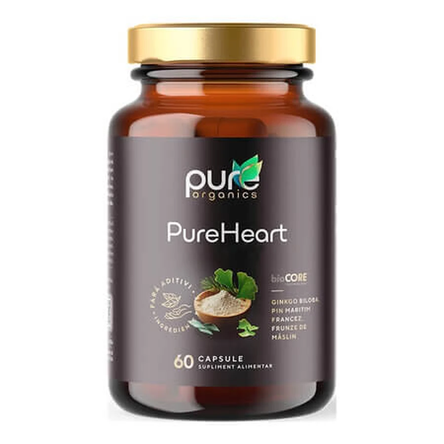 PureHeart, 60 capsules, Pure Organics