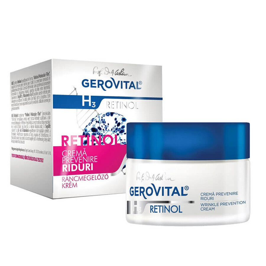 Gerovital H3 Retinol anti-rimpelcrème, 50 ml, Farmec