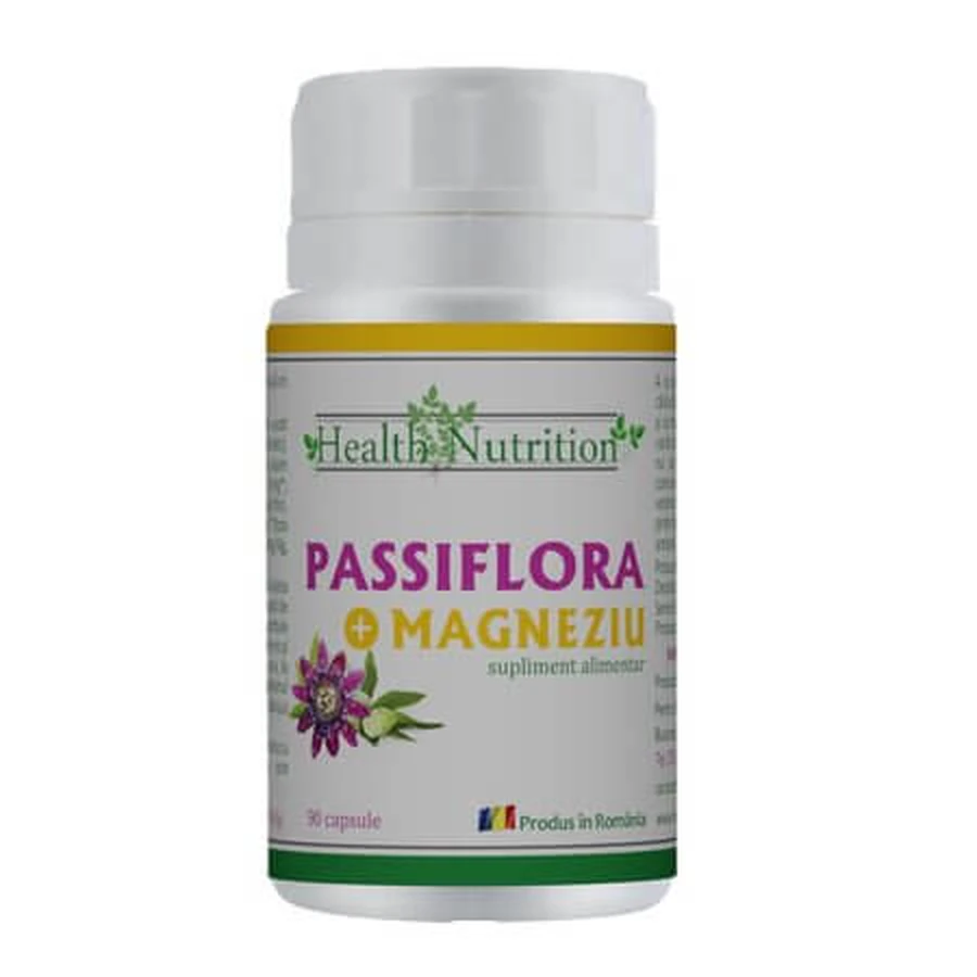 Passiebloem en magnesium, 90 capsules, Health Nutrition