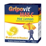 Gripovit Max C Hot Lemon, 10 zakjes, Zdrovit