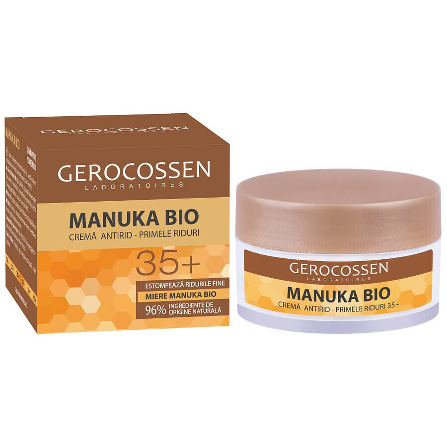 Miel de Manuka Crème Premières Rides Bio 35+, 50 ml, Gerocossen