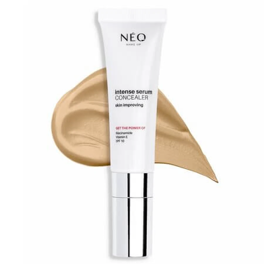 Corrector con SPF 10, tono 03 Natural Intense Serum Concealer, 10 ml, Neo Make Up