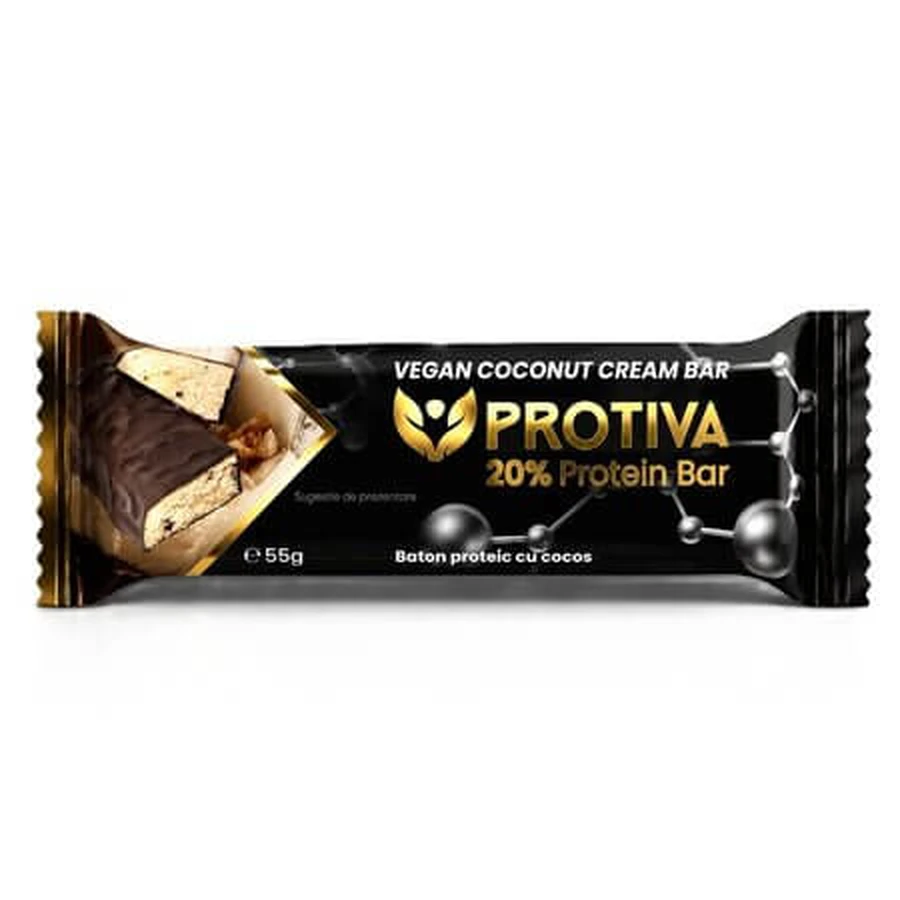 Barretta proteica al cocco, 55 g, Protiva