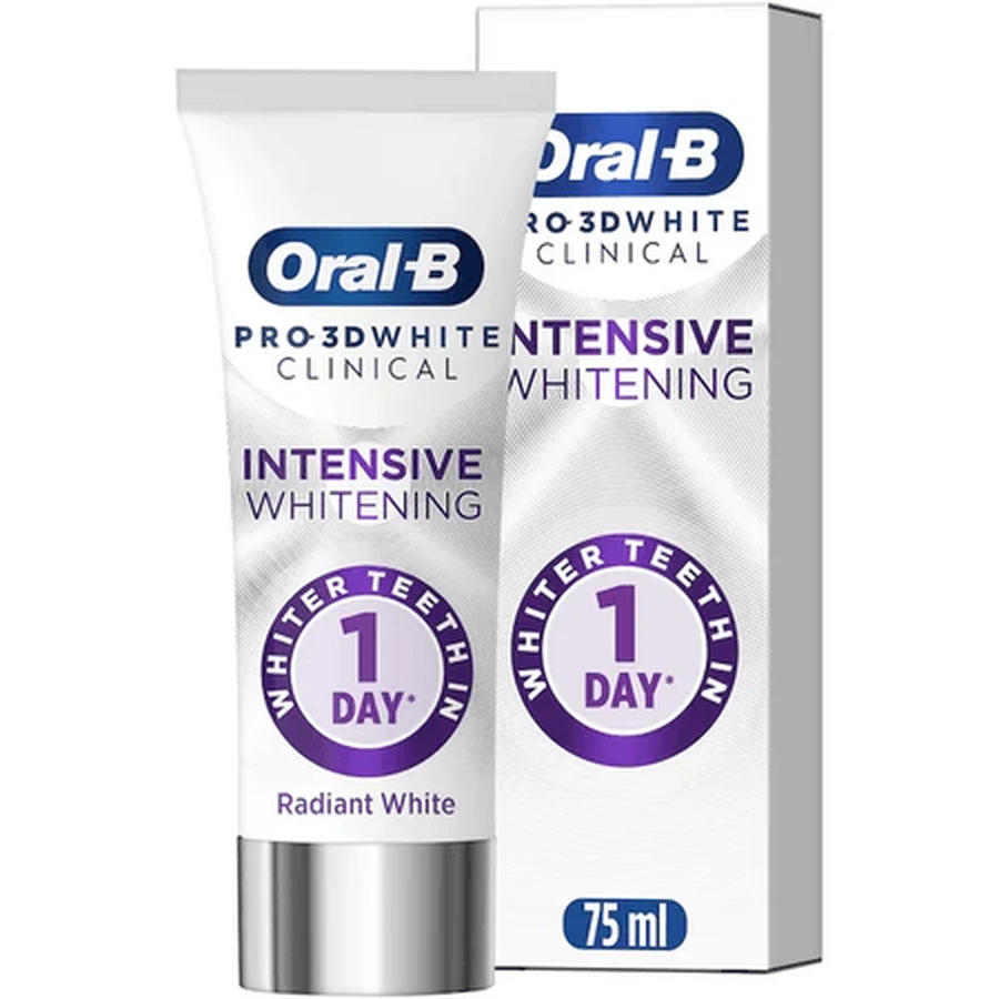 Dentifricio sbiancante clinico intensivo, 75 ml, Oral-B