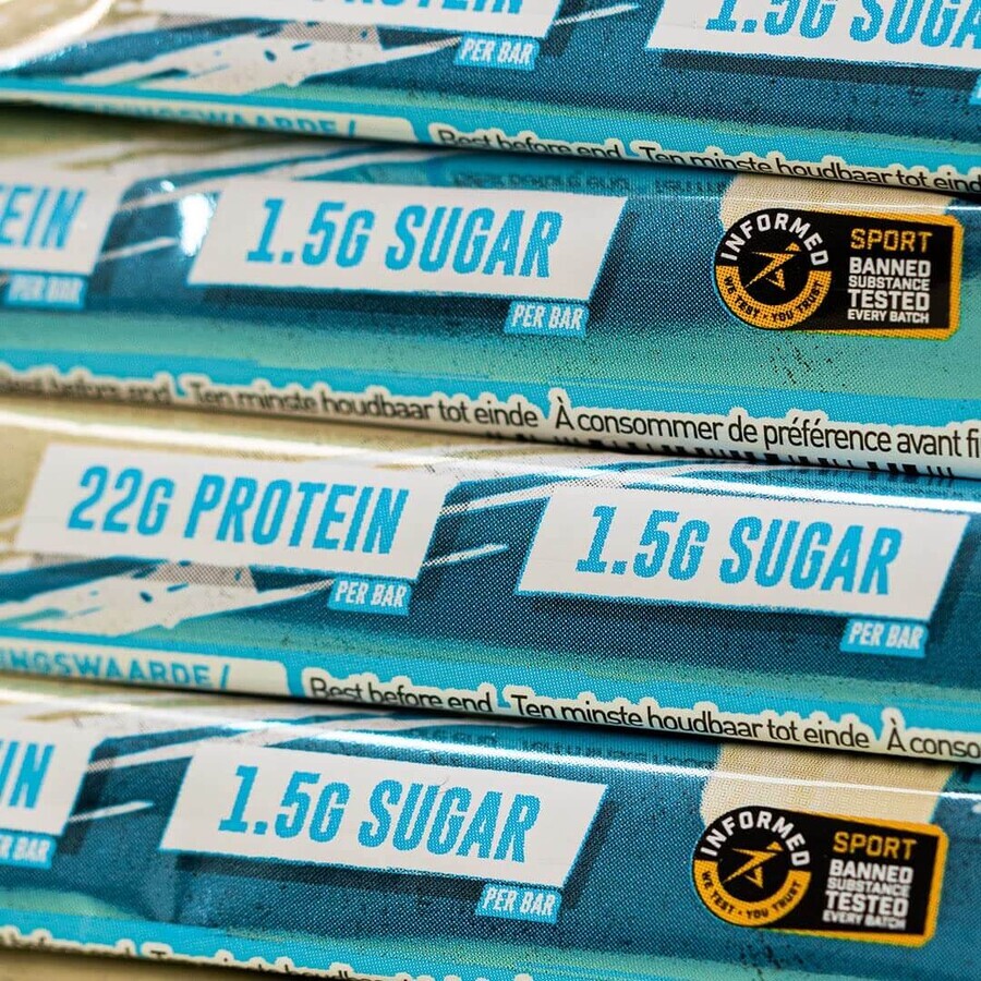 Grenade High Protein, Low Sugar Bar White Chocolate Cookie, White Chocolate Cookie Flavored Protein Bar, 60 G