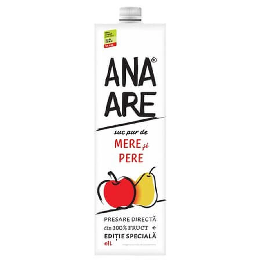 Zumo de manzana y pera, 1000 ml, Ana Are